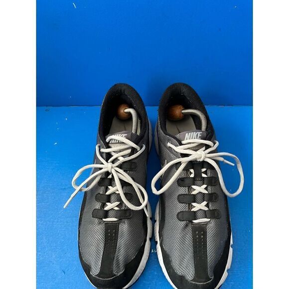 Nike Dual Fusion RN 386499-001 Men's Sz 12 Black Silver Gray Waffle Sole - Picture 4 of 6